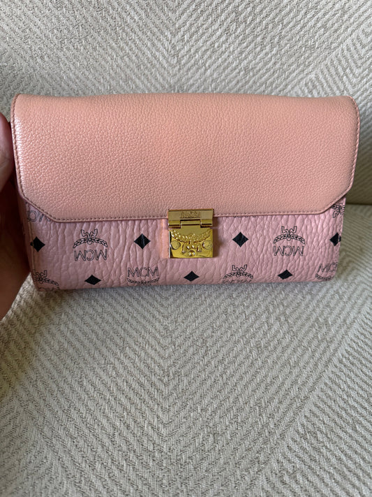 MCM Millie Soft Pink Clutch/Crossbody Bag
