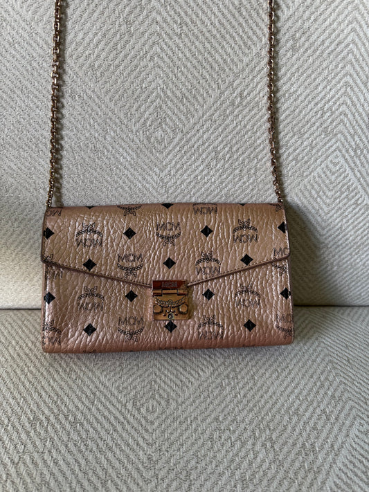 MCM Rose Gold Clutch Crossbody