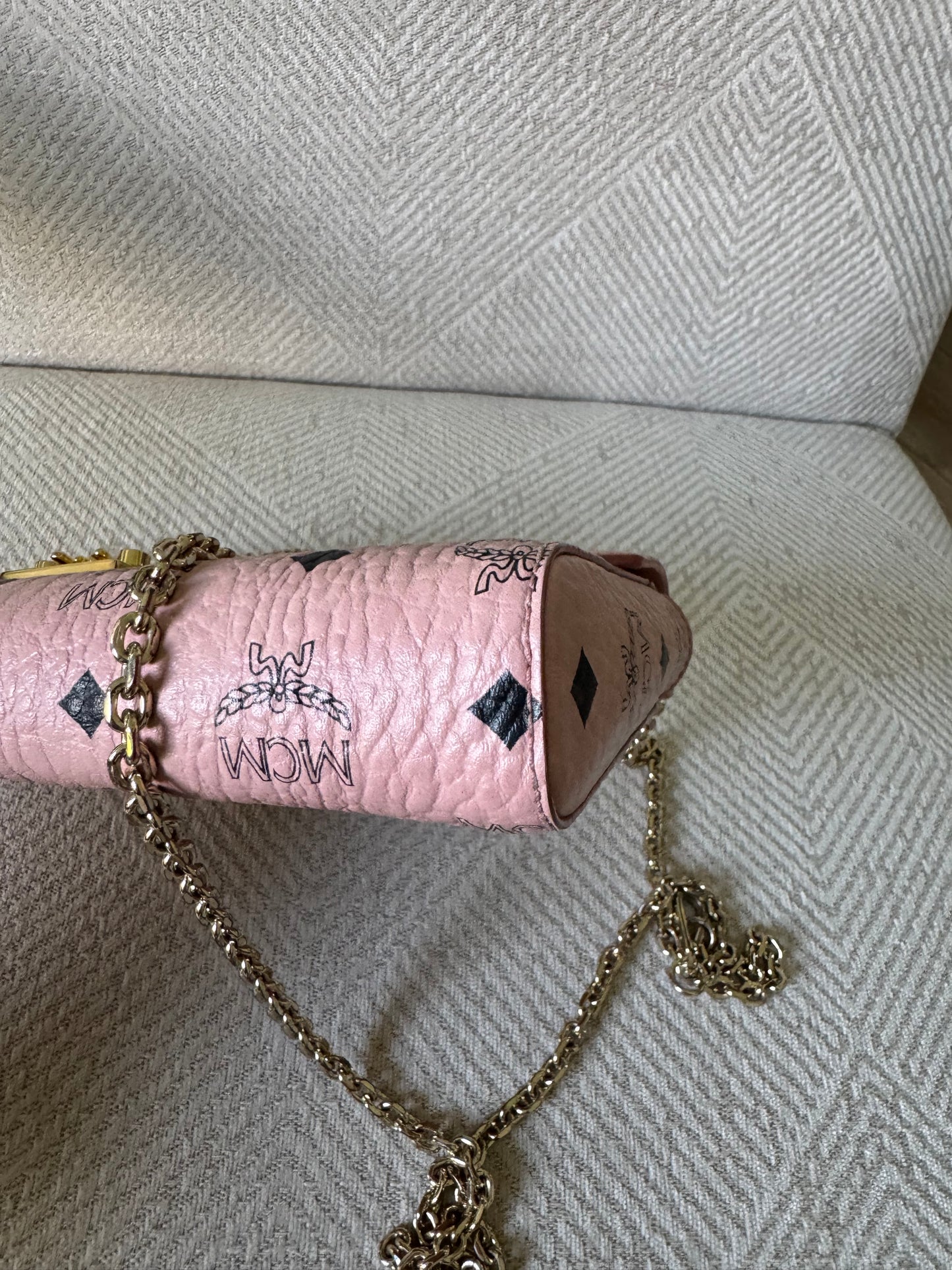 MCM Millie Soft Pink Clutch/Crossbody Bag