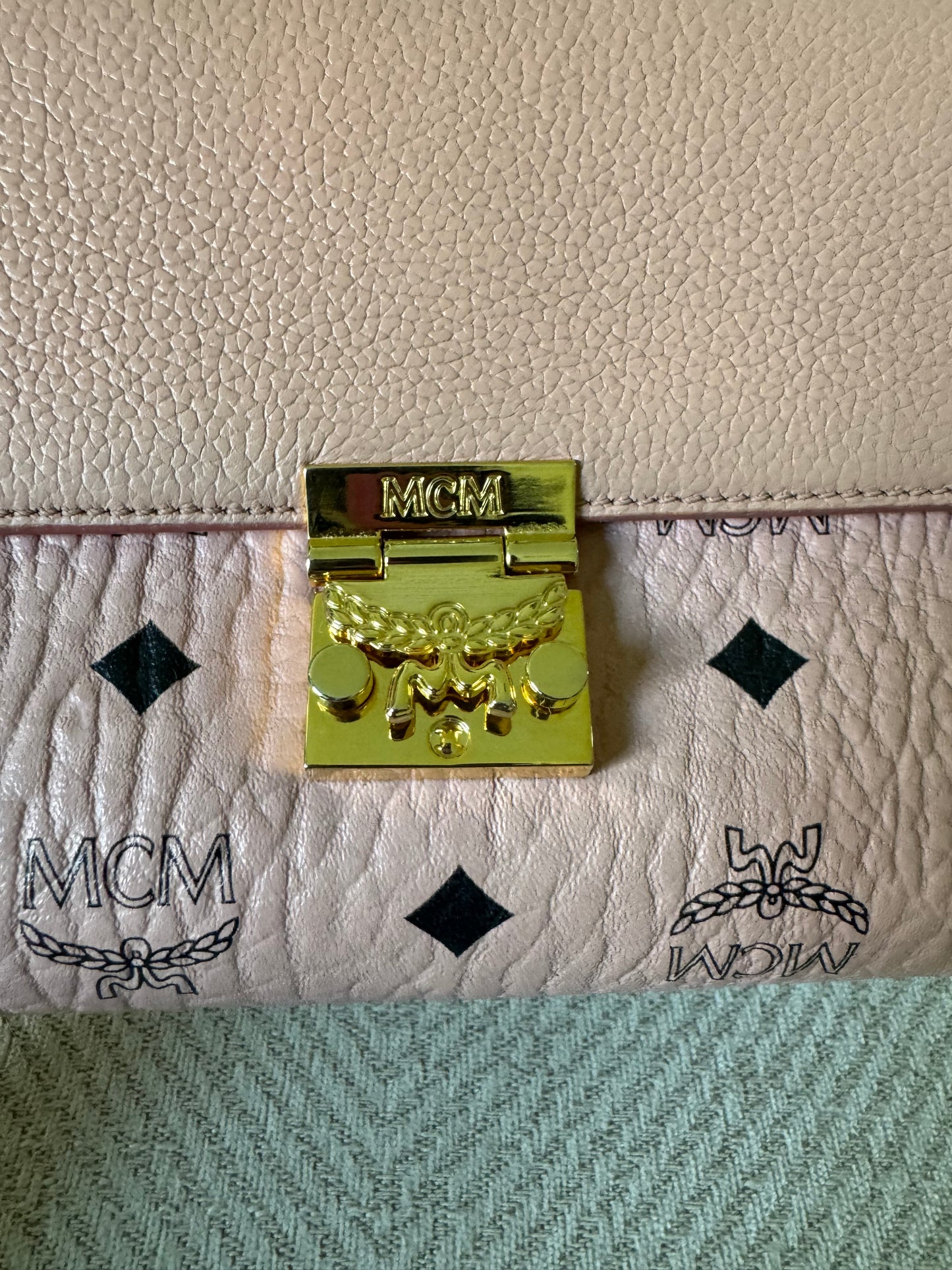 MCM Rose Gold Clutch Crossbody